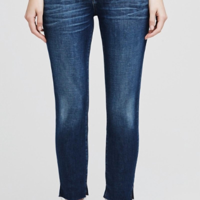 Shop L Agence Nicoline High Rise French Slim Jeans In Blue