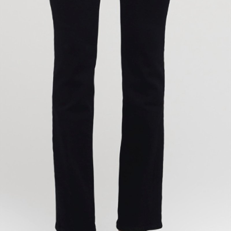 Shop L Agence Oriana High Rise Straight Leg Jeans In Black