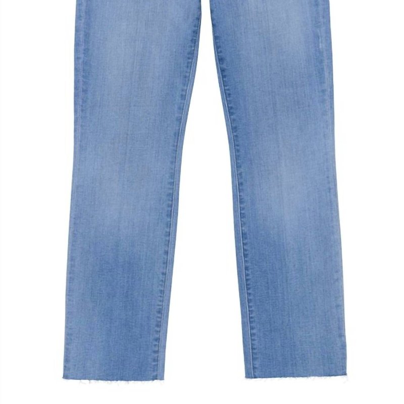 Shop L Agence Sada High Rise Crop Slim Jean In Blue