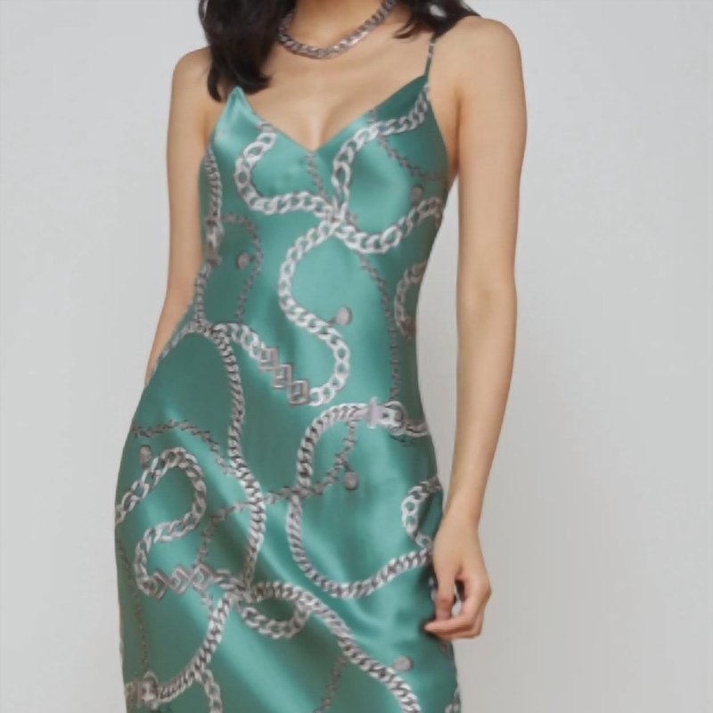 Shop L Agence Seridie Dress In Green