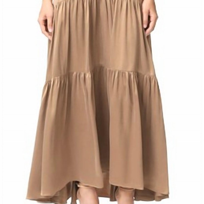 Shop L Agence Talia Maxi Dress In Brown