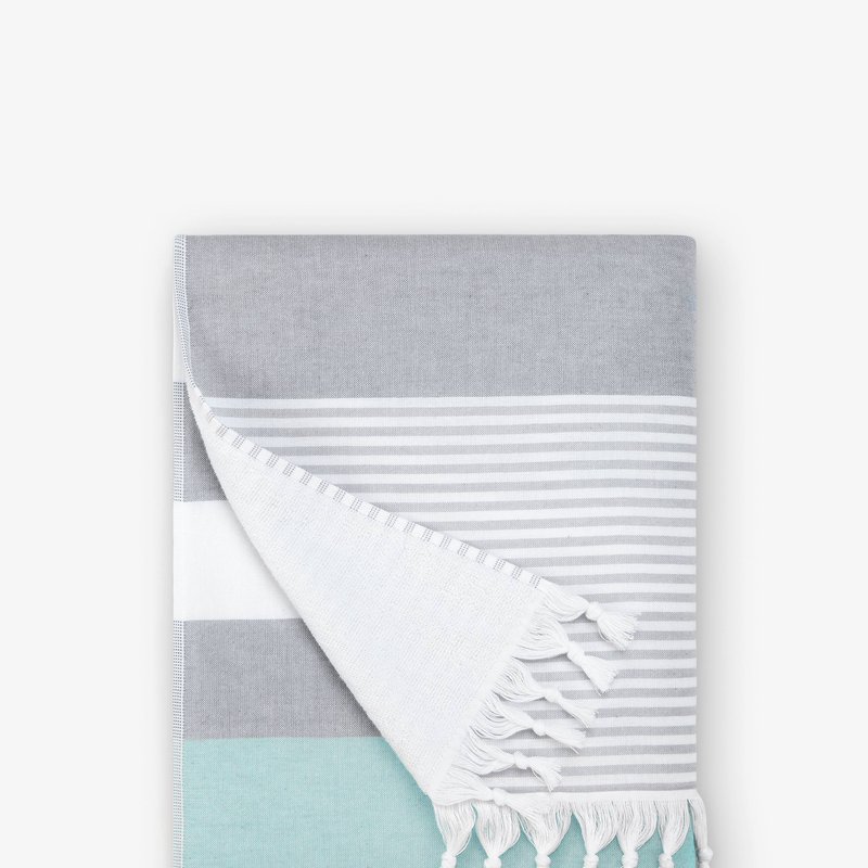 Laguna Beach Textile Company Cape Cod Turkish Towel In Grey