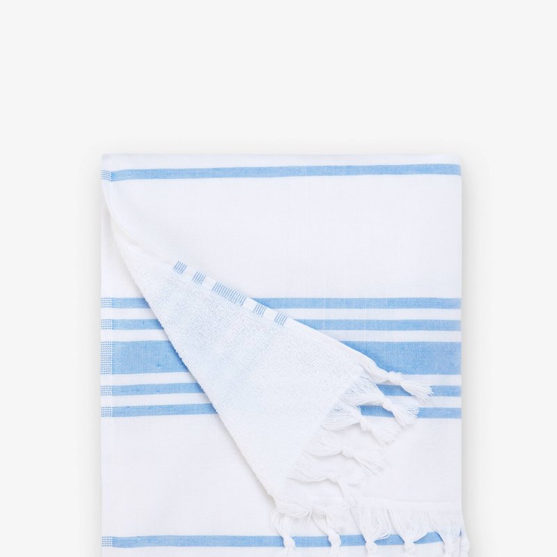 Laguna Beach Textile Company Classic Turkish Towel In Blue
