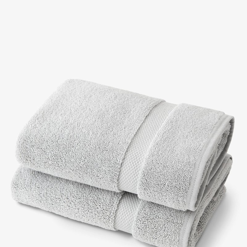 Laguna Beach Textile Company Supima Cotton Bath Towels Pair In Grey