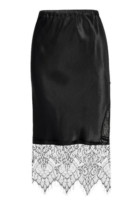 Shop Lahive Hematite Bias Skirt In Black