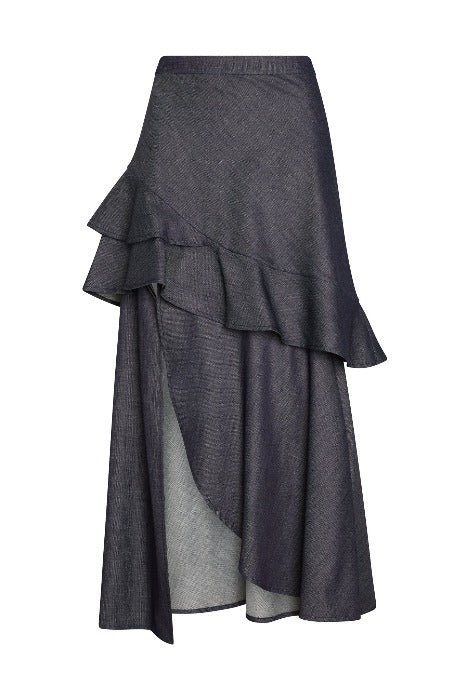 Shop Lahive Pandora Detachable Denim Skirt In Black