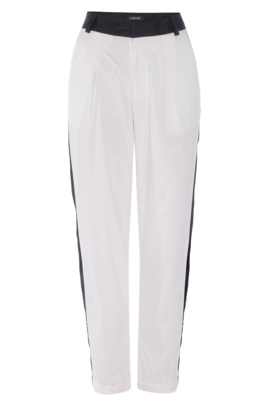 Shop Lahive Rhodes Tuxedo Pant In White