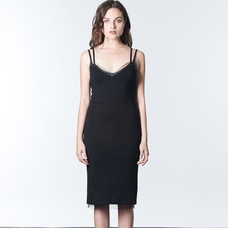 Lahive Zoe Bodycon Lbd Knit Dress In Black