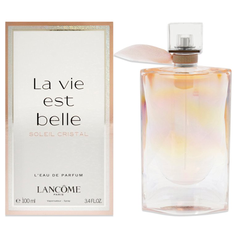 La Vie Est Belle Soleil Cristal by Lancome for Women - 3.4 oz LEau de Parfum Spray