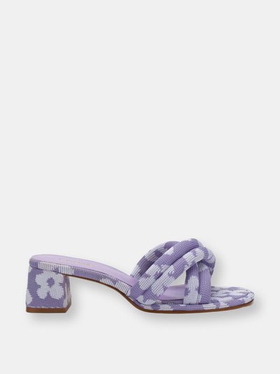 Larroude Mule In Lilac Floral Knit Sandal product