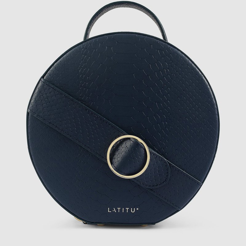 Latitu° Navy Blue Formosa Handbag