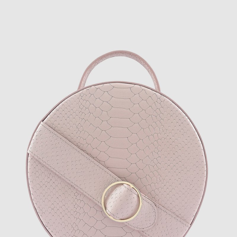 Latitu° Warm Taupe Formosa Handbag In Pink