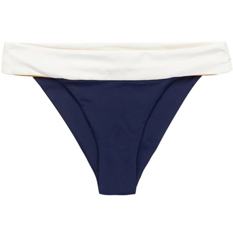Shop Laundry By Shelli Segal Veronica Blocked Hipster Bikini Bottoms Swimsuit In Blue