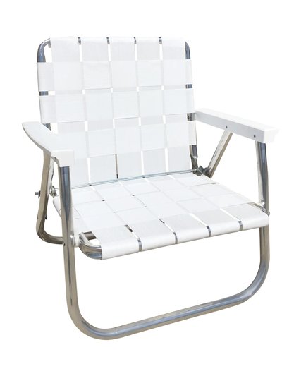 Lawn Chair USA Bright White Low Back Beach Chair product