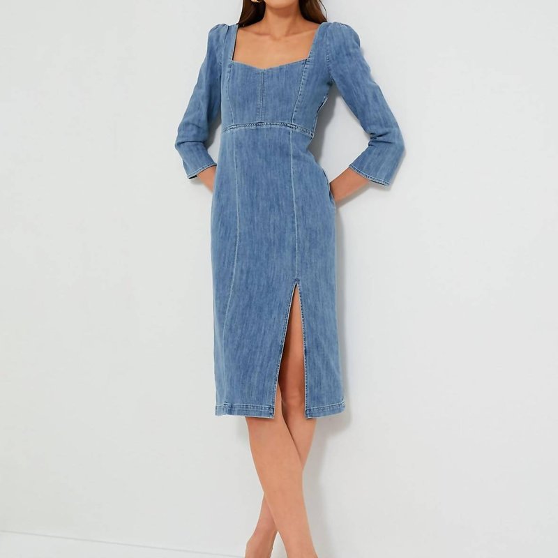 Shop Le Jean Tallulah Dress In Blue