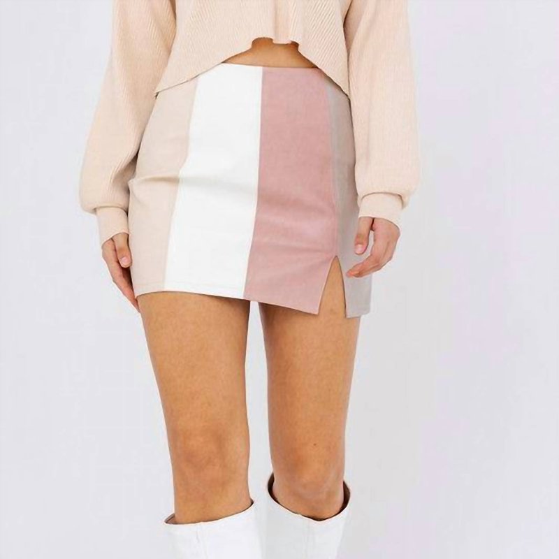 Shop Le Lis Blush Skirt In White