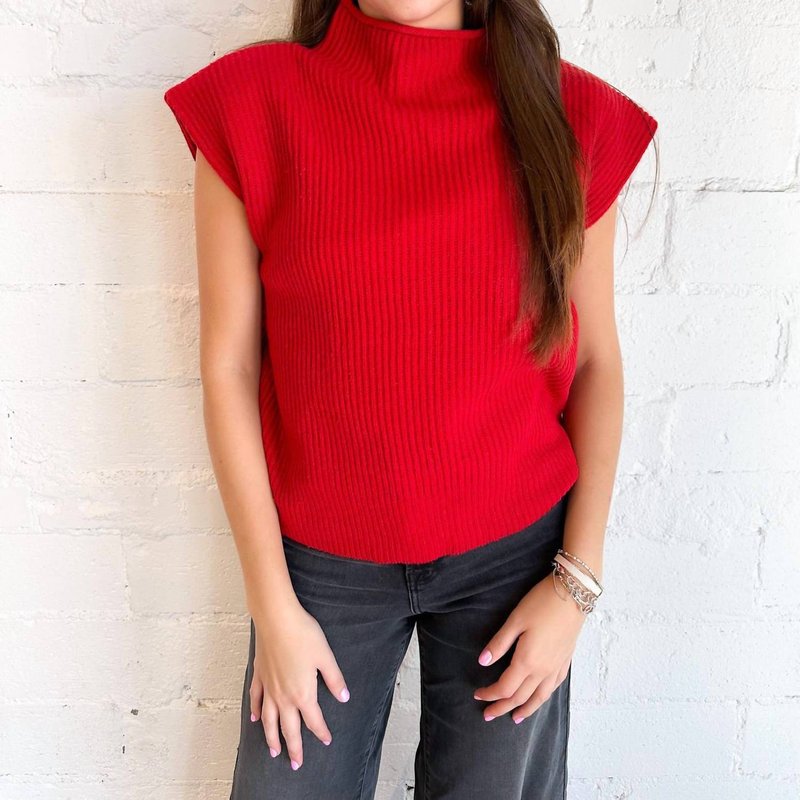 Shop Le Lis Reece Sweater Vest In Red