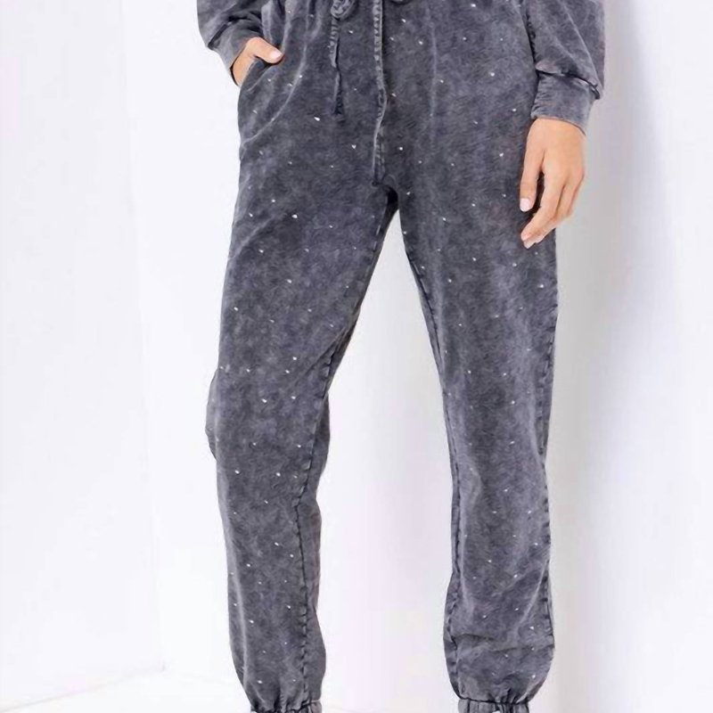 Shop Le Lis Under The Stars Sweat Pants In Grey