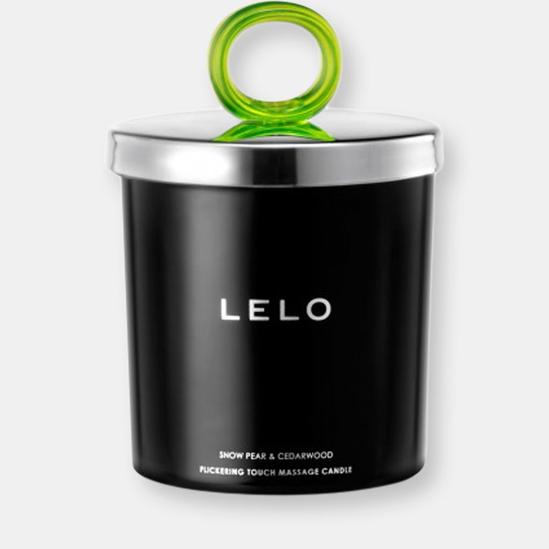 Lelo Flickering Massage Candle In Black