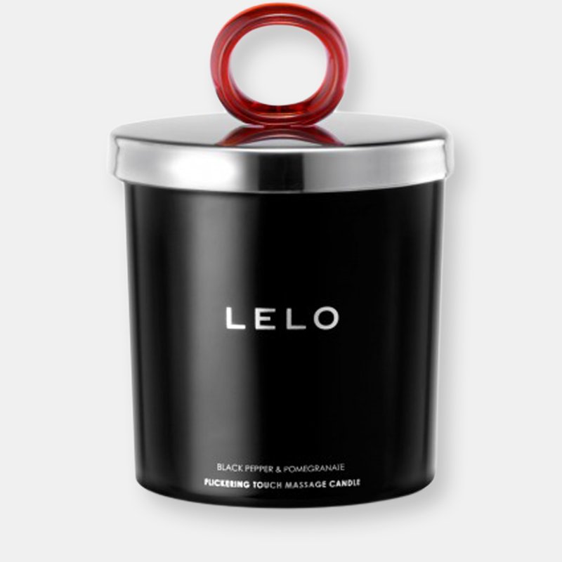 Lelo Flickering Massage Candle In Black
