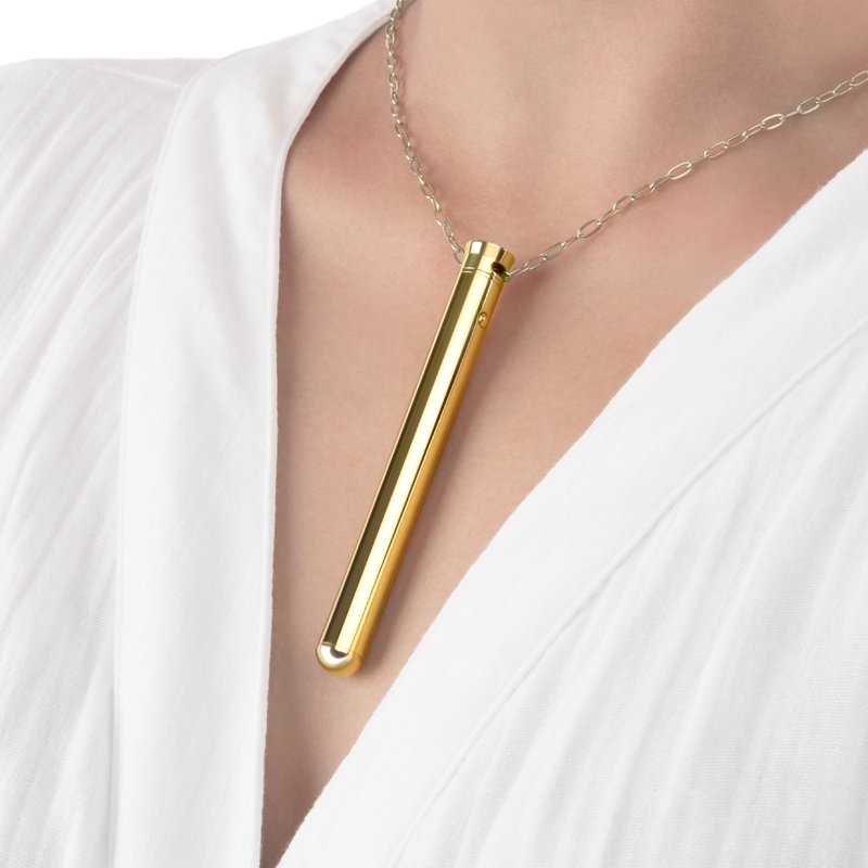 Le Wand Neckless Vibe Vibrator In Gold