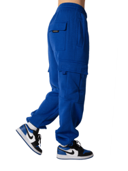 Cobalt Blue Cargo Sweatpants - Cobalt Blue