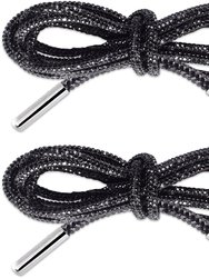 Crystal Shoe Laces - Onyx