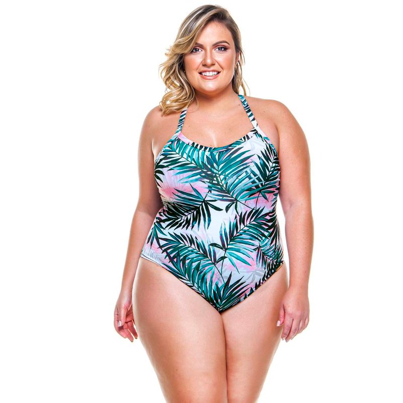 Lehona Padded Swimsuit And Crossed Back For Woman In Green