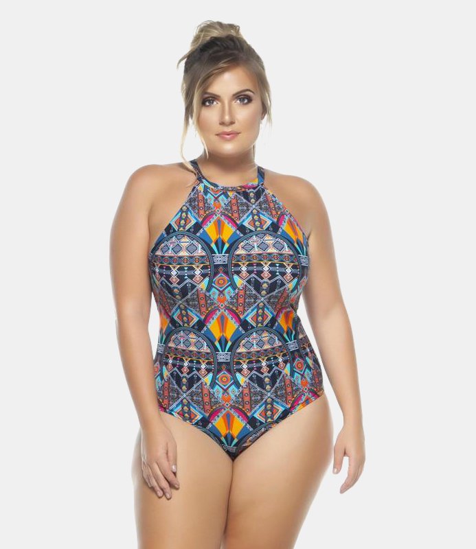 LEHONA LEHONA SWIMSUIT WITH CHOKER AND PADDED CUPS FOR WOMAN