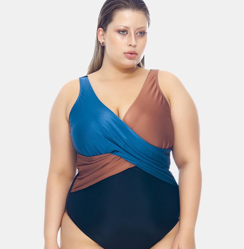 LEHONA LEHONA SWIMSUIT WITH CROSS-OVER DETAIL AT THE BUST