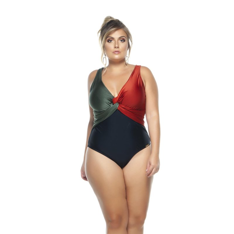 Lehona Swimsuit With Double Bust For Woman In Black