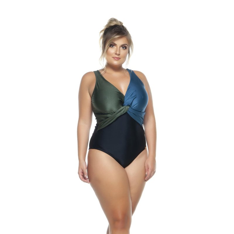 Lehona Swimsuit With Double Bust For Woman In Black