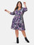 Banded Perfect Wrap Dress in Retro Floral (Curve) - Retro Floral