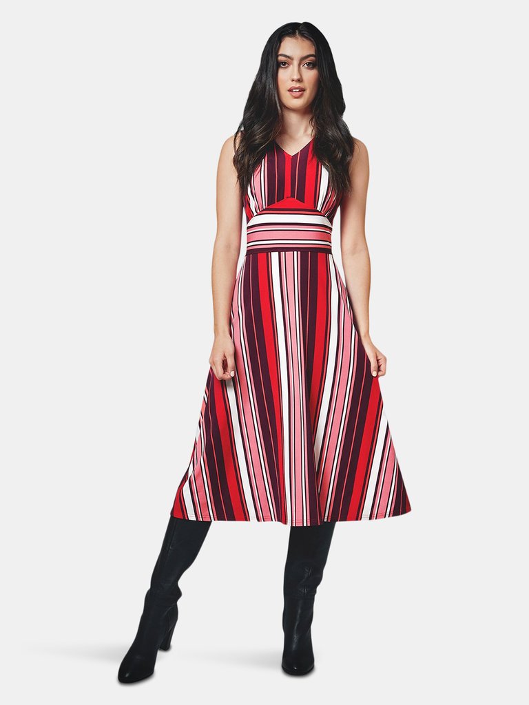 Rosemary Dress in Stripe Paradise - Stripe Paradise