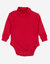Baby Cotton Turtleneck Bodysuit - Red