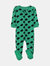 Baby Footed Bunny Pajamas - Bunny Green