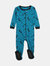 Baby Footed Pajamas - Moon-Royal-Blue