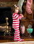 Baby Footed Red Striped Pajamas - Red White