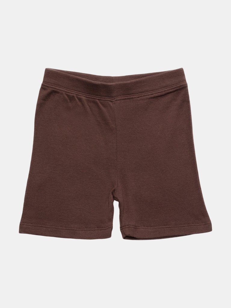 Cotton Neutral Shorts - Brown