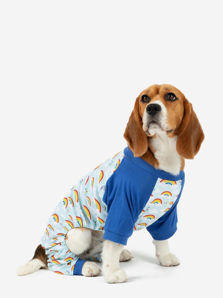 Dog Blue Rainbow Pajamas