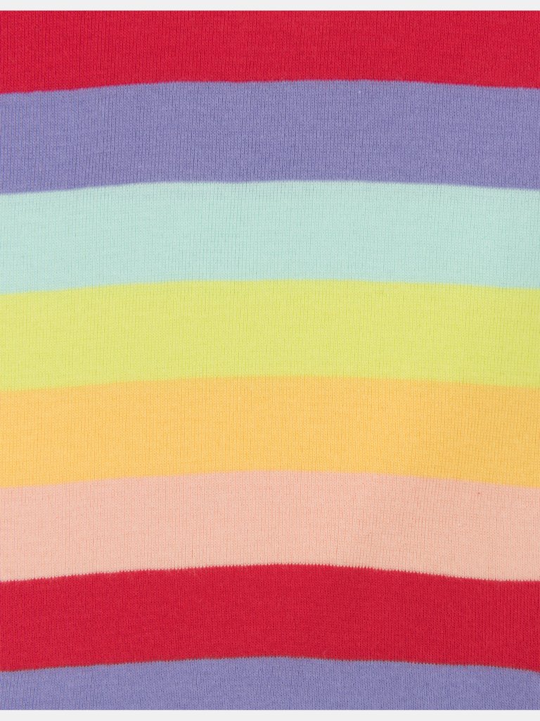 Dog Cotton Rainbow Girl Stripes Pajamas