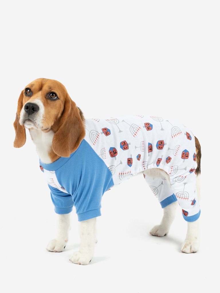 Dog Hanukkah Menorah Cotton Pajamas
