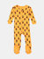 Kids Footed Pineapple Pajamas - Pineapple-orange