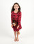 Matching Girl & Doll Nightgowns - Moose-Red