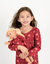 Matching Girl & Doll Nightgowns - Hearts-Red-Pink