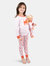Matching Girl & Doll Pets Animals Pajamas - Kitten-Cat-Light-Pink