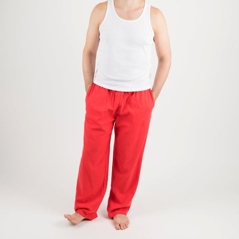 Leveret Flannel Pants In Red