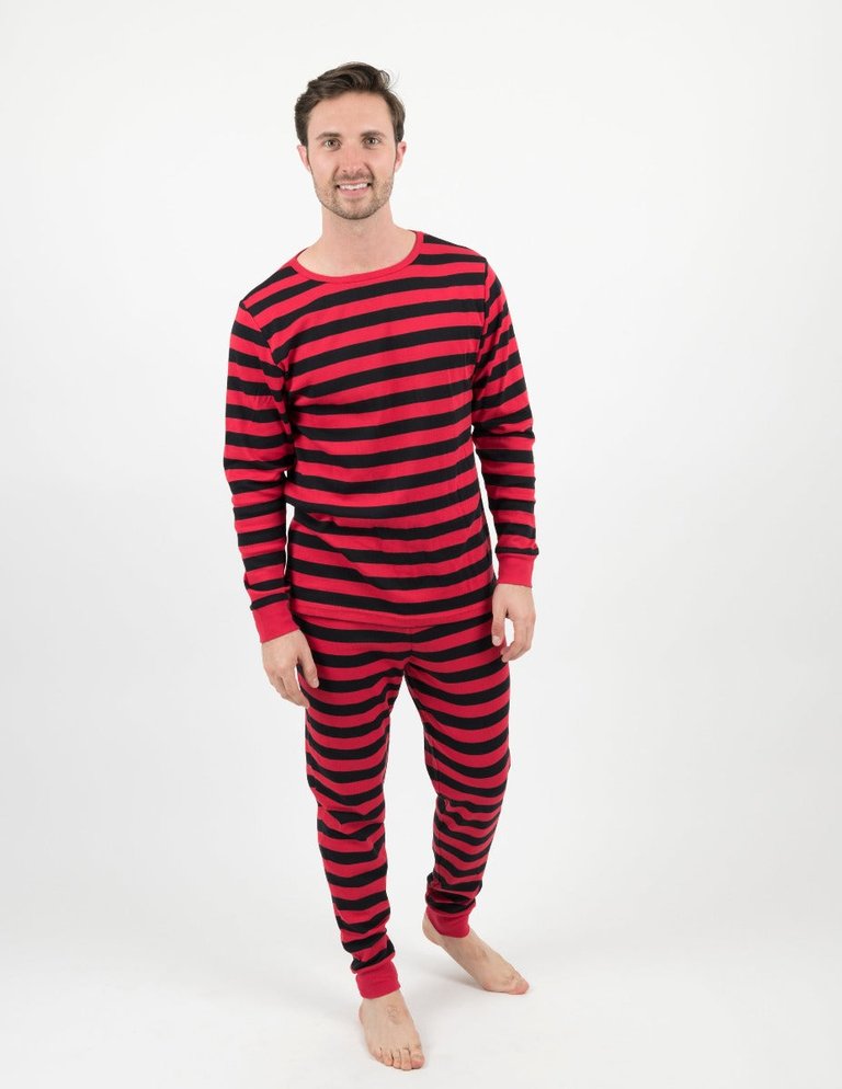 Mens Red Stripes Pajamas