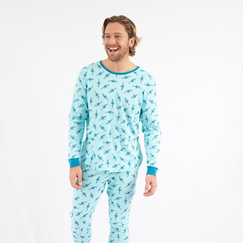 Leveret Mens Zoo Animals Pajamas In Blue