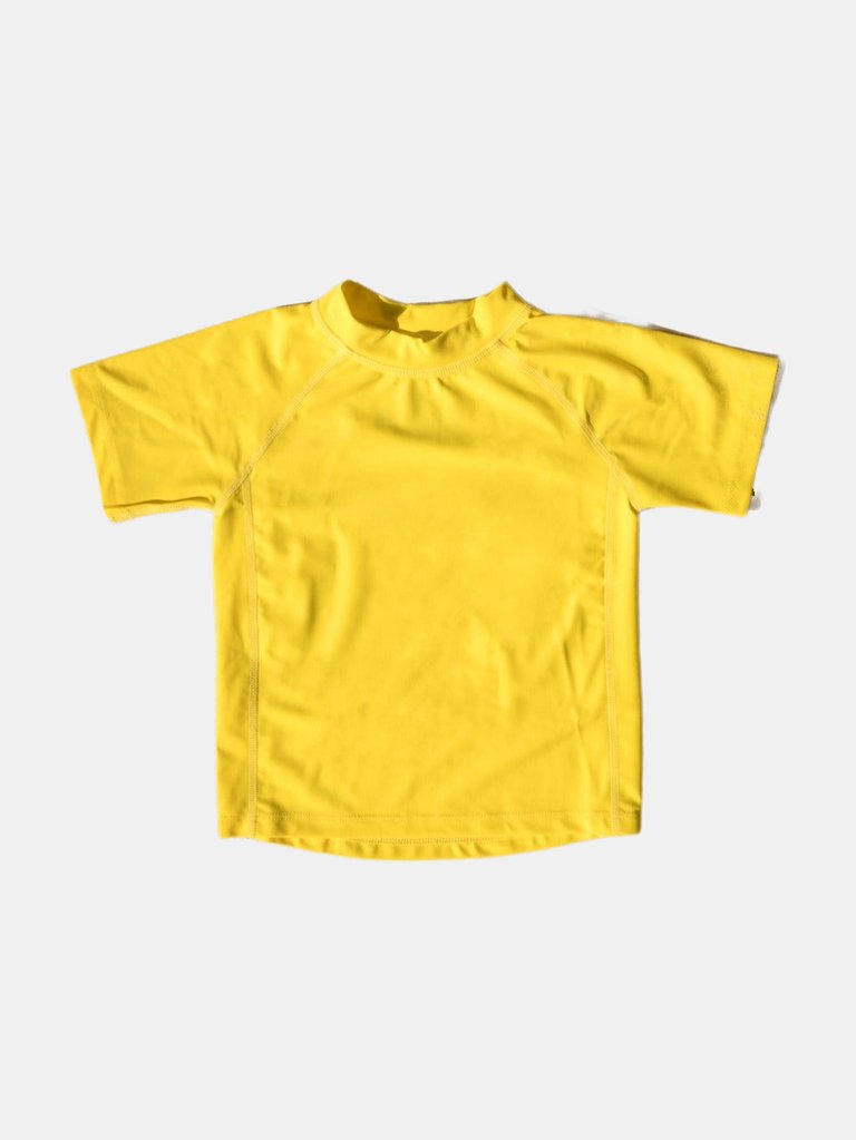 Short Sleeve Rash Guard UPF +50 - Yellow